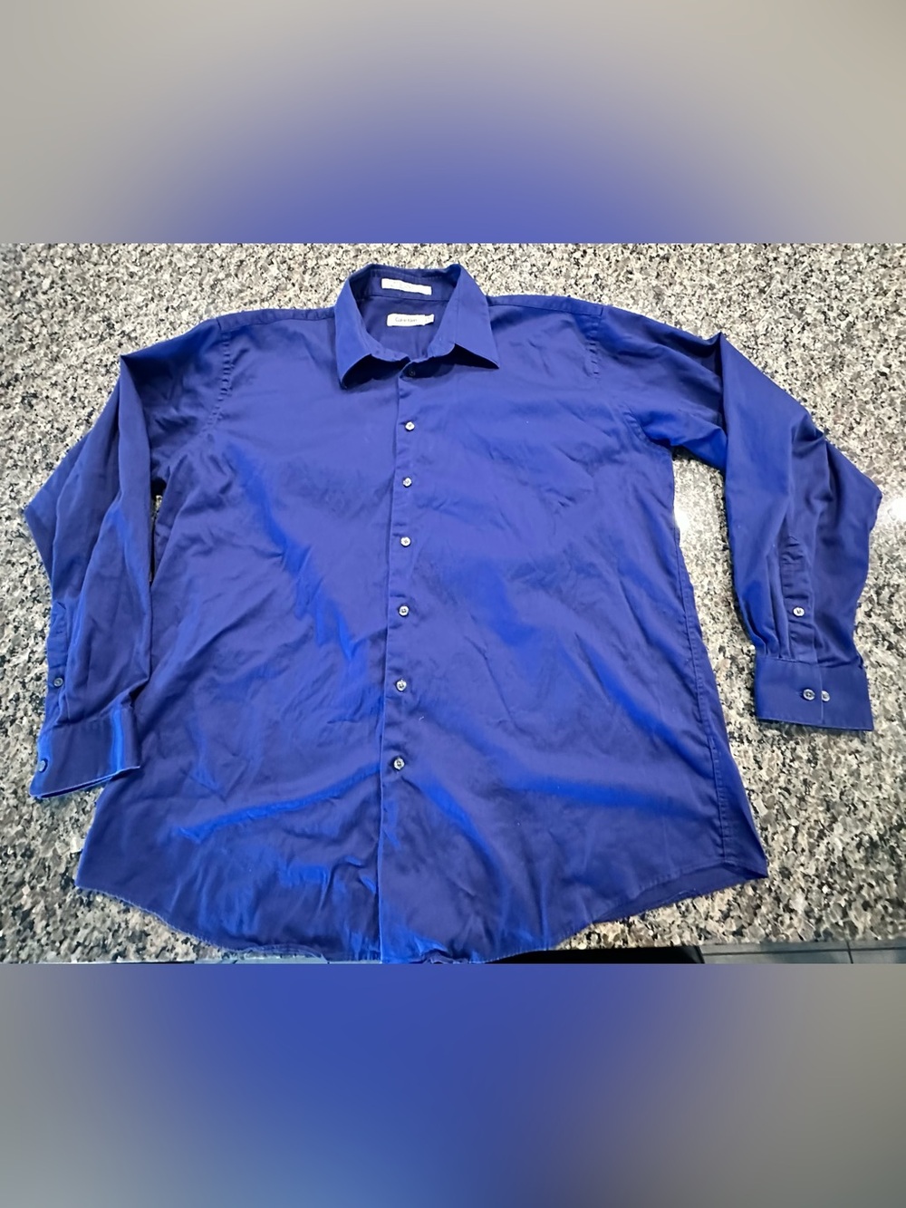 Calvin Klein Royal Blue Men's Button-Up Shirt